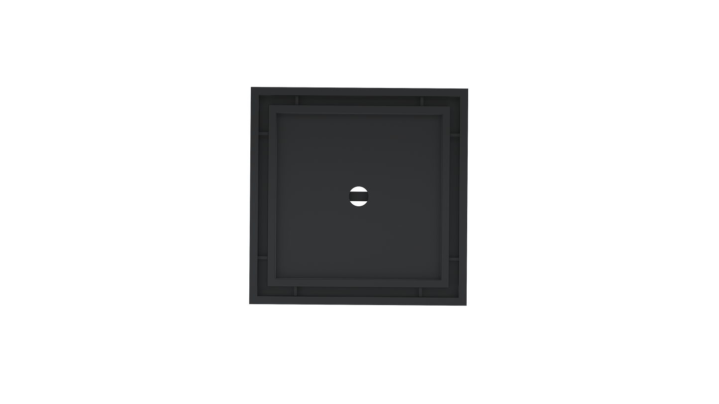 Ezyflow 110mm Tile Insert Square Waste DN89 - Matte Black