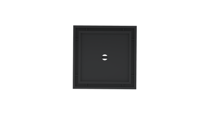Ezyflow 110mm Tile Insert Square Waste DN89 - Matte Black