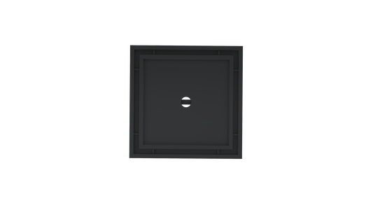 Ezyflow 110mm Tile Insert Square Waste DN89 - Matte Black