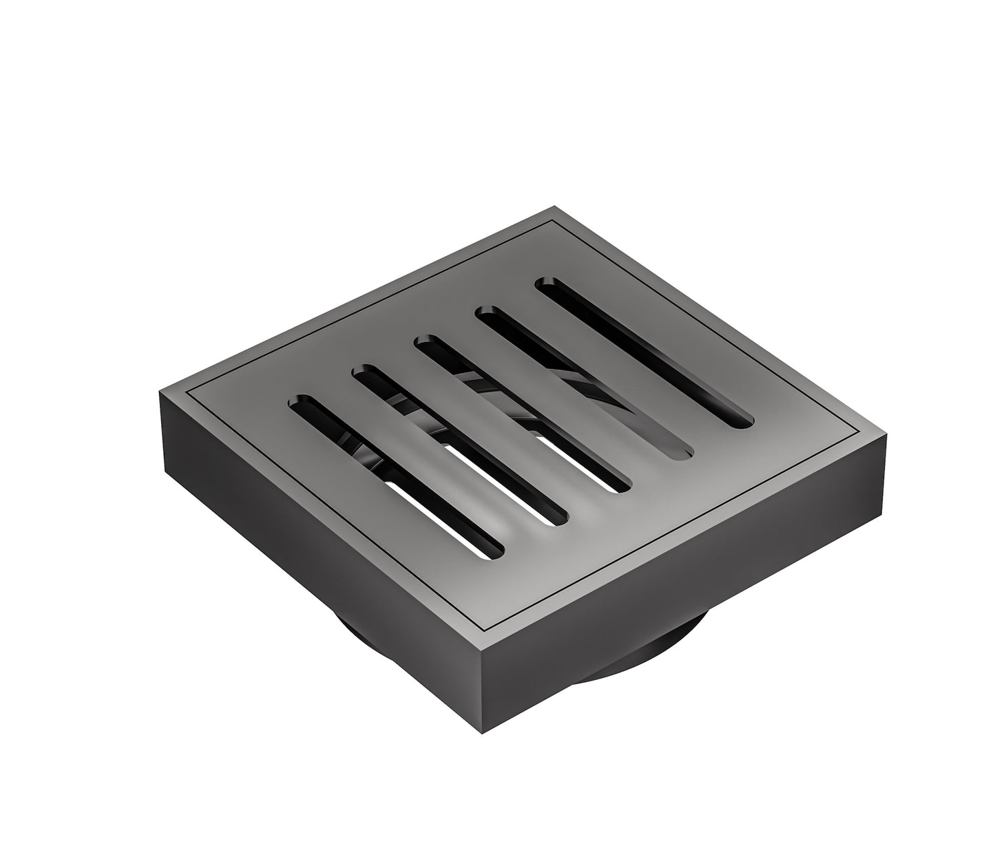 Ezyflow 110mm Vertical Pressed Square Waste DN89 - Gunmetal