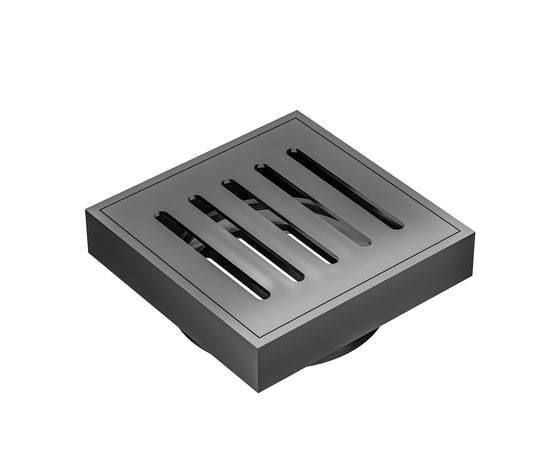 Ezyflow 110mm Vertical Pressed Square Waste DN89 - Gunmetal