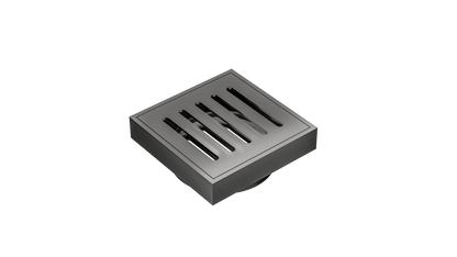 Ezyflow 110mm Vertical Pressed Square Waste DN89 - Gunmetal