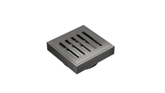 Ezyflow 110mm Vertical Pressed Square Waste DN89 - Gunmetal