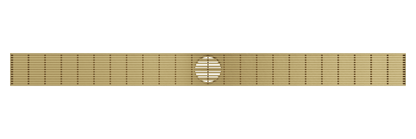 Ezyflow 1200mm Heelguard Linear Waste DN89 - Brushed Brass