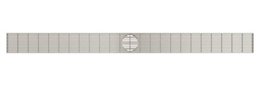 Ezyflow 1200mm Heelguard Linear Waste DN89 - Brushed Nickel