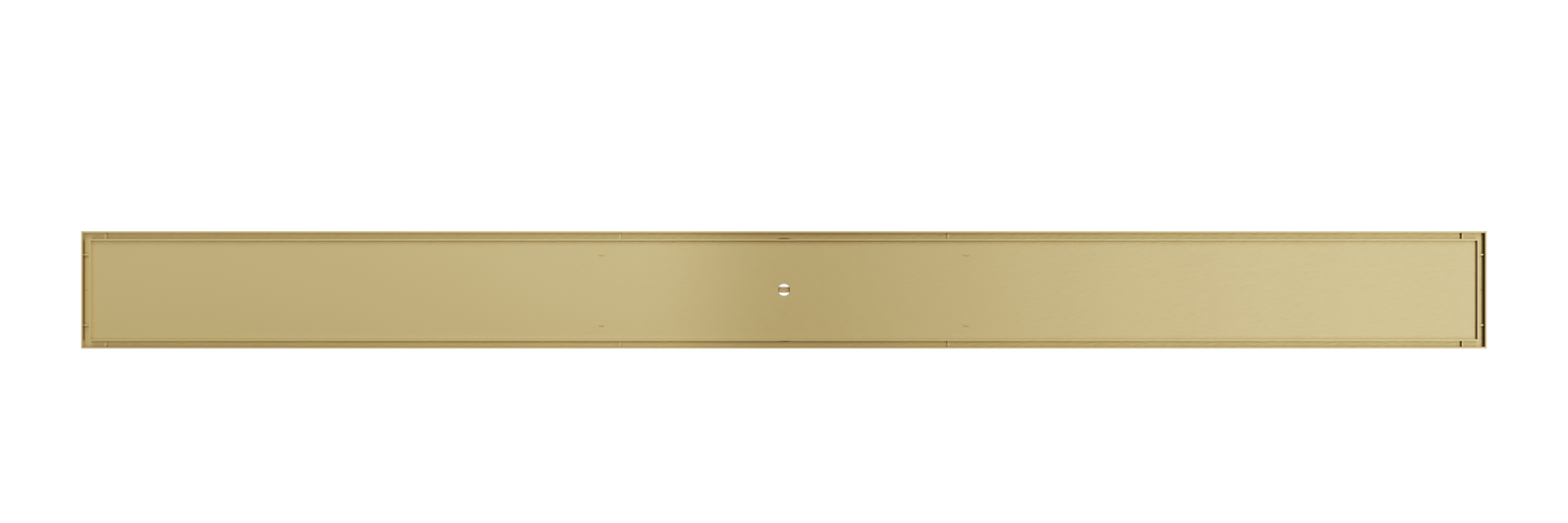 Ezyflow 1200mm Tile Insert Linear Waste DN89 - Brushed Brass