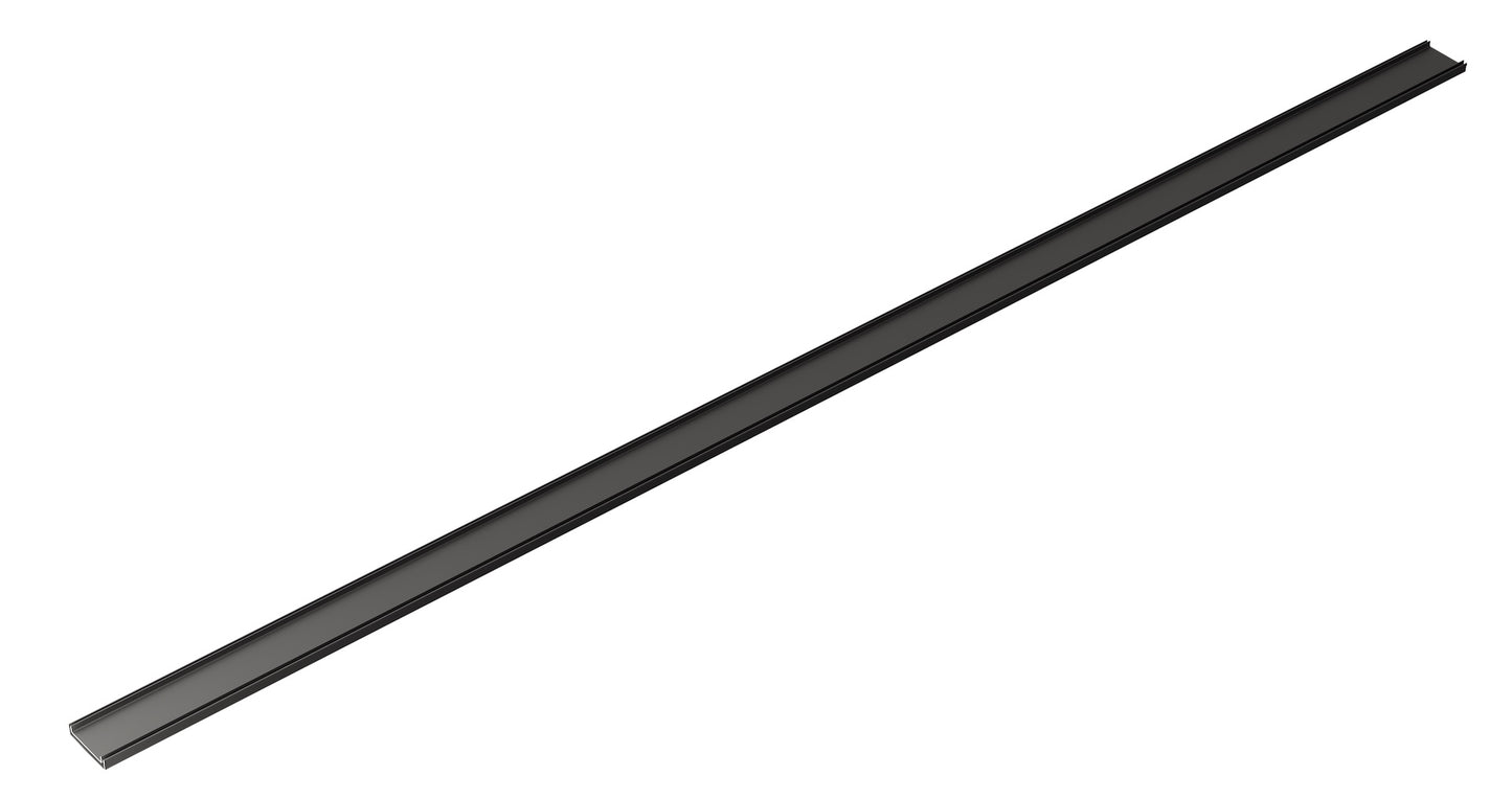 EzyFlow Series 24 Custom Size Tile Insert Per Linear Metre - Matte Black