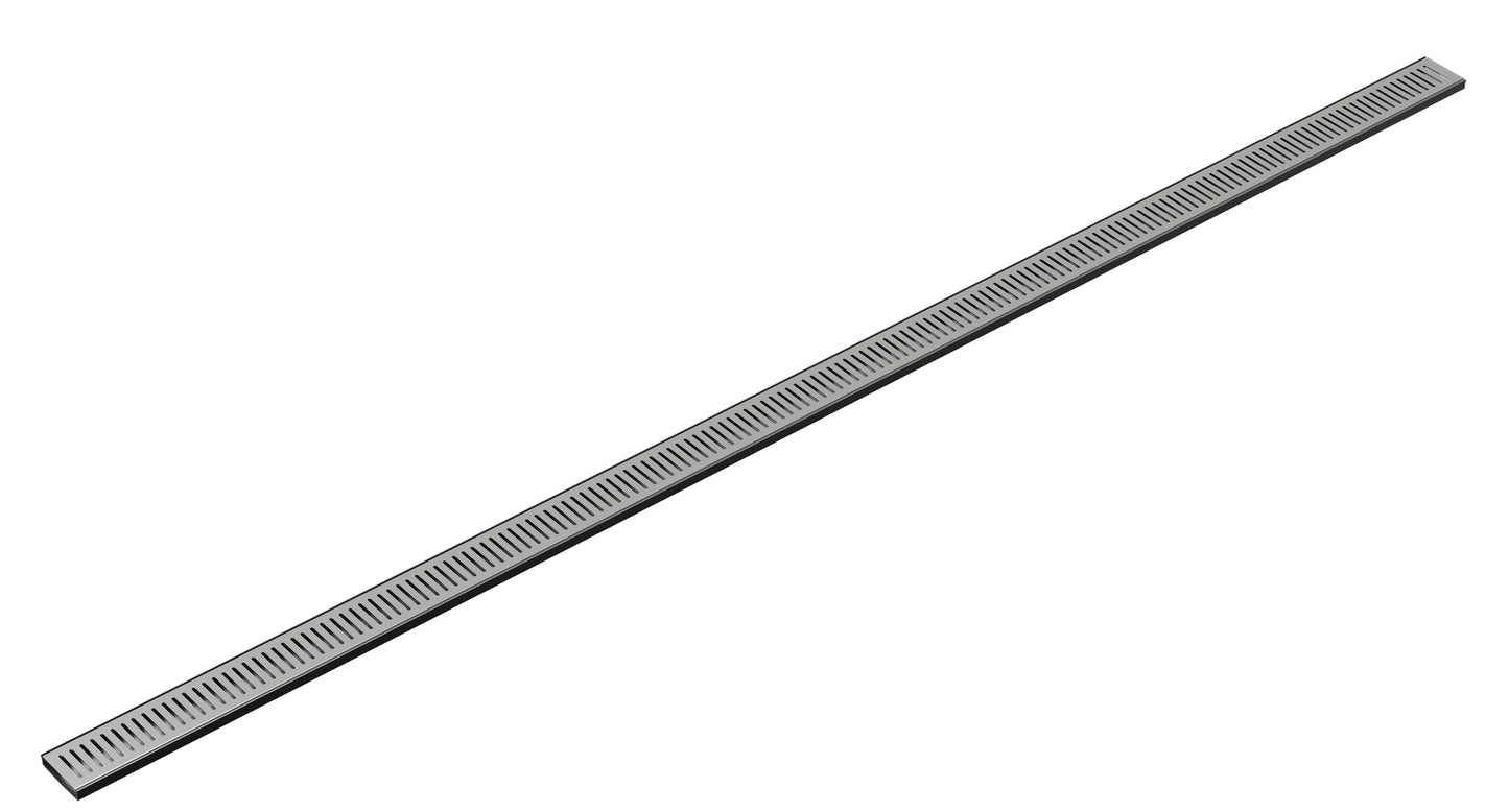 EzyFlow Series 24 Custom Size Vertical Grate Per Linear Metre - Gunmetal