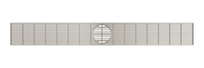 Ezyflow 800mm Heelguard Linear Waste DN89 - Brushed Nickel