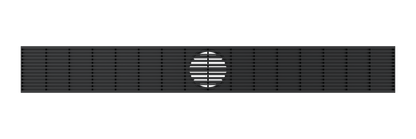 Ezyflow 800mm Heelguard Linear Waste DN89 - Matte Black