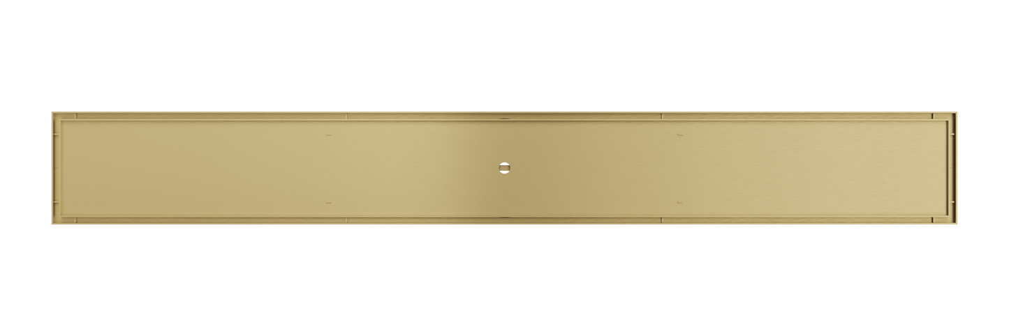 Ezyflow 800mm Tile Insert Linear Waste DN89 - Brushed Brass