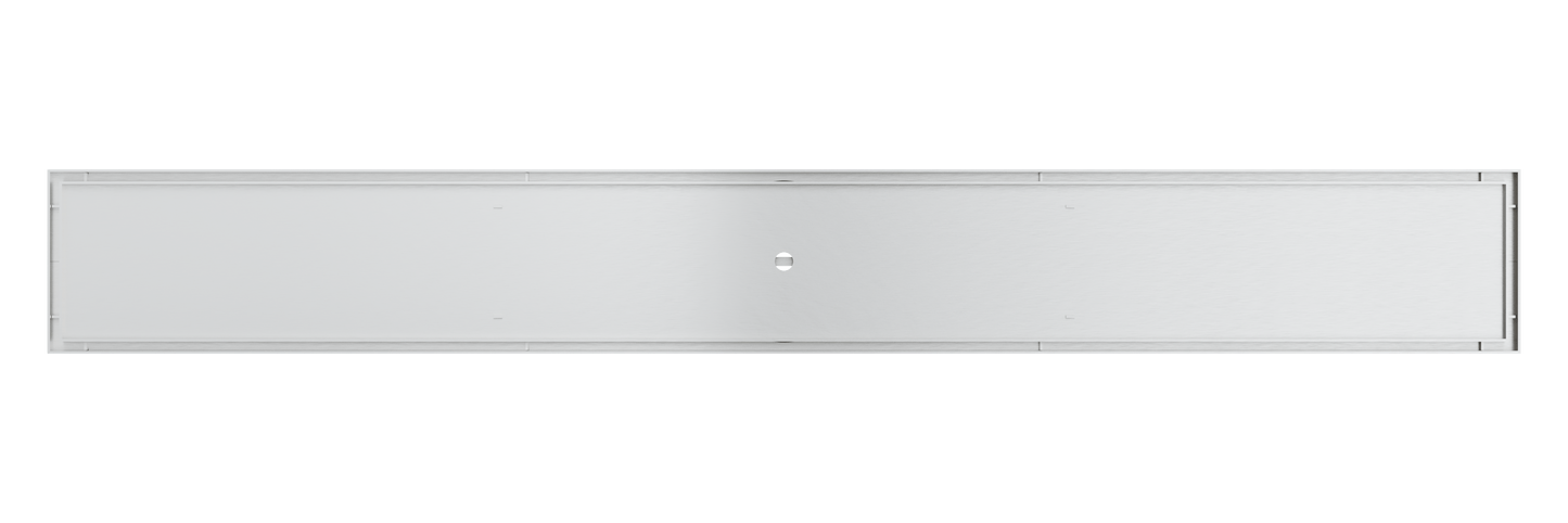 Ezyflow 800mm Tile Insert Linear Waste DN89 - Brushed Nickel