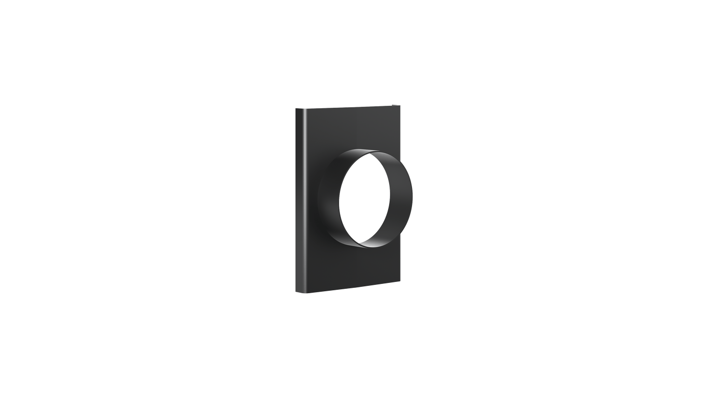 Ezyflow Series 24 80mm Outlet - Matte Black