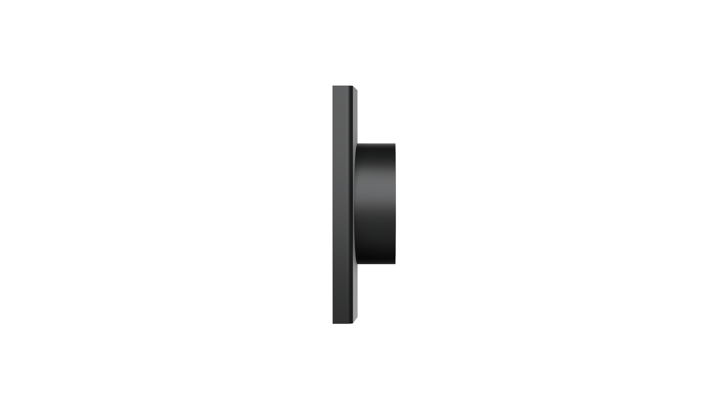 Ezyflow Series 24 80mm Outlet - Matte Black