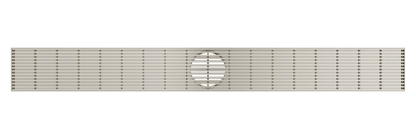 Ezyflow 900mm Heelguard Linear Waste DN89 - Brushed Nickel