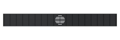 Ezyflow 900mm Heelguard Linear Waste DN89 - Matte Black