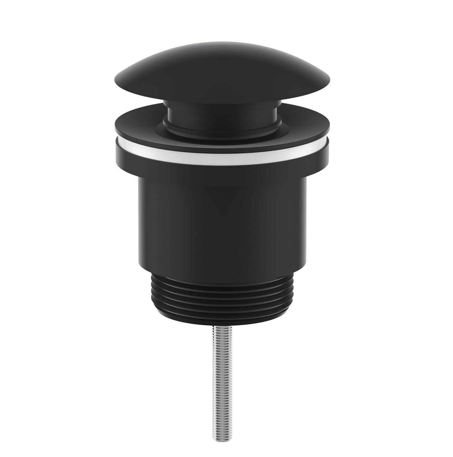 Ezyflow 32/40mm Universal Pop-Up Plug & Waste with Optional Overflow - Matte Black
