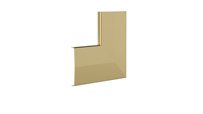 Ezyflow Series 24 Base Corner Joiner - Brushed Brass