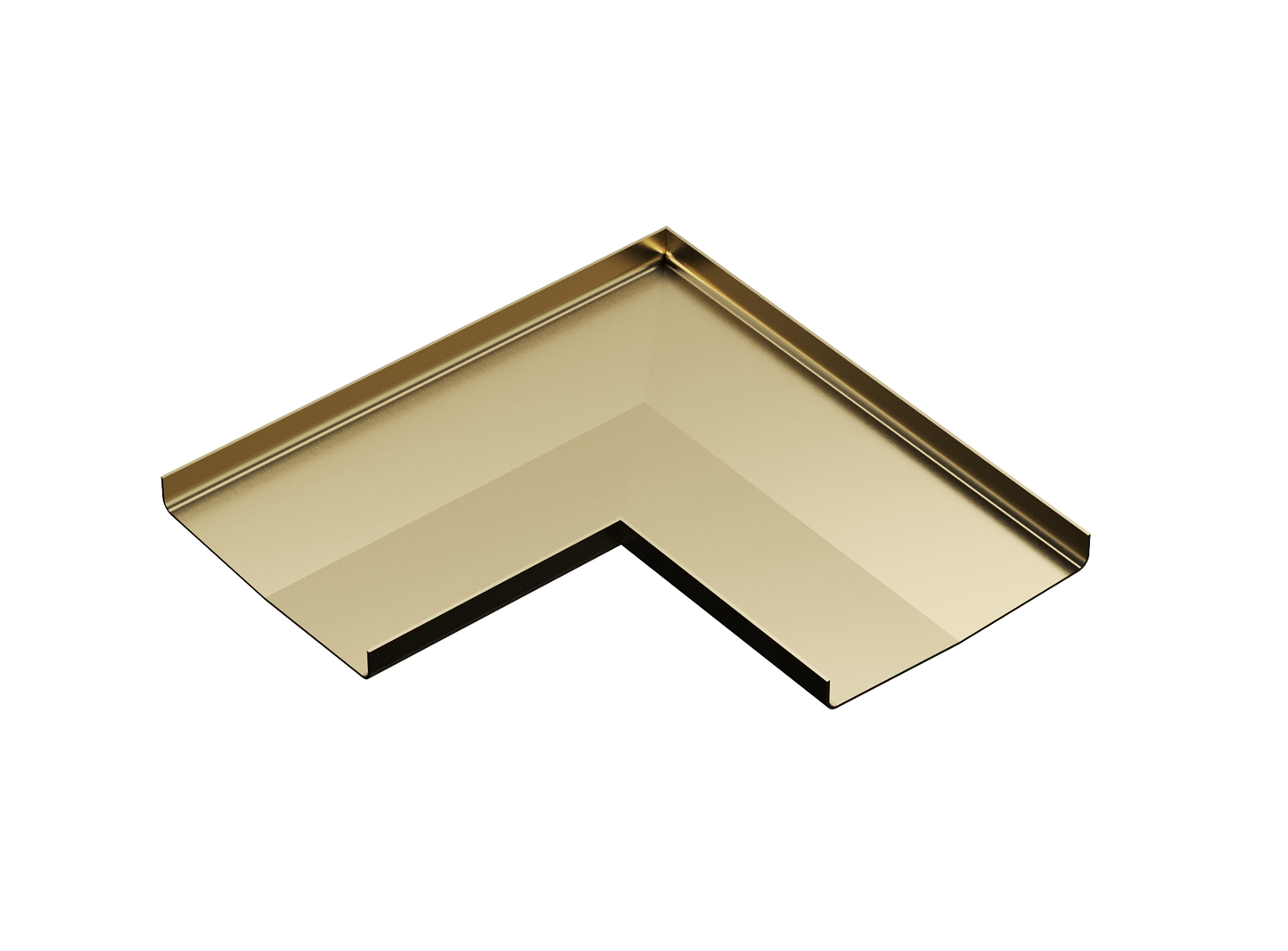 Ezyflow Series 24 Base Corner Joiner - Brushed Brass