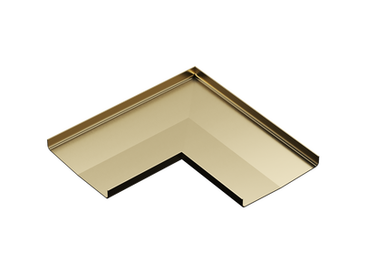 Ezyflow Series 24 Base Corner Joiner - Brushed Brass