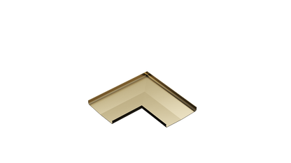 Ezyflow Series 24 Base Corner Joiner - Brushed Brass