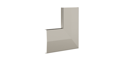 Ezyflow Series 24 Base Corner Joiner - Brushed Nickel