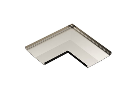Ezyflow Series 24 Base Corner Joiner - Brushed Nickel