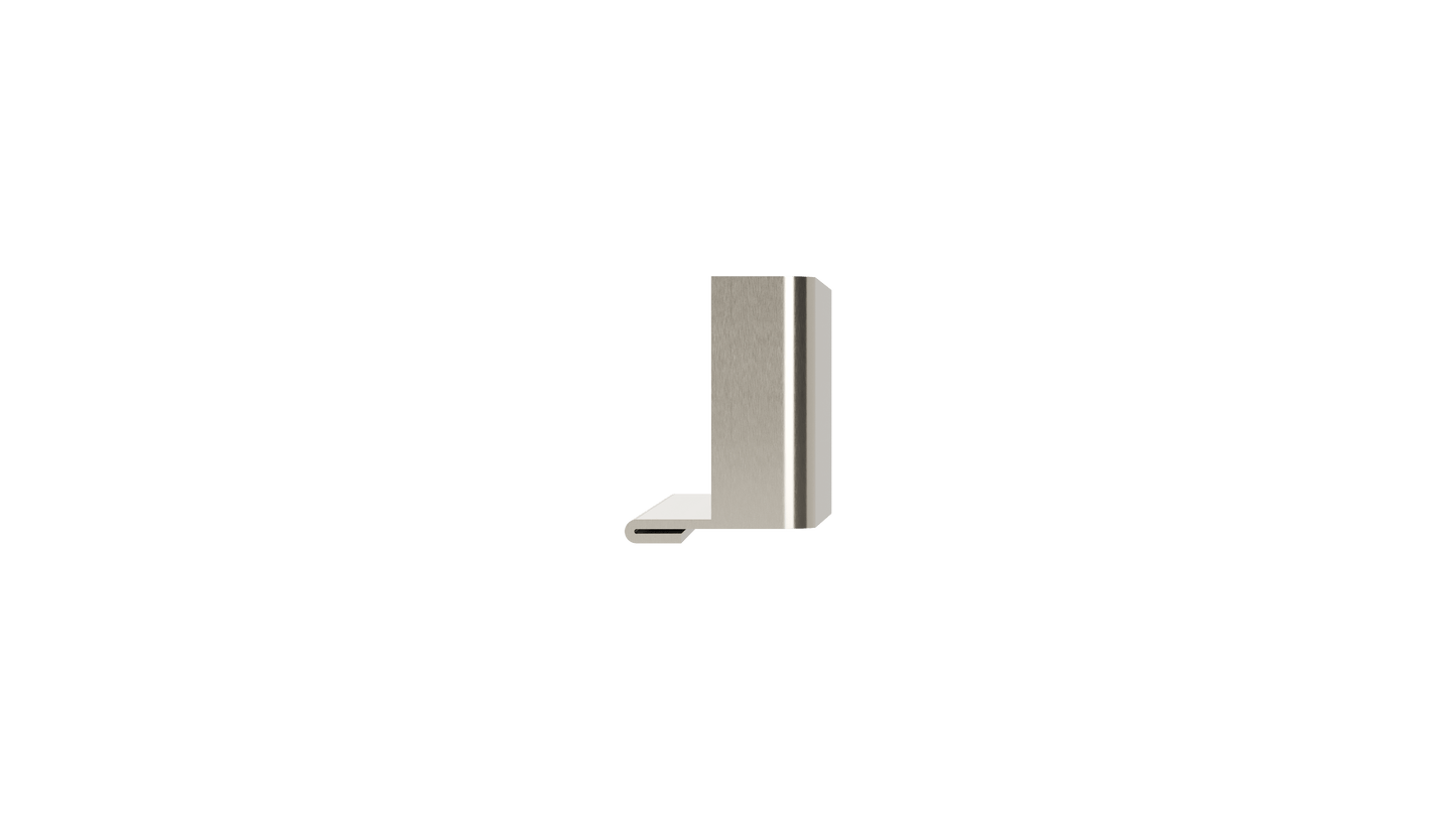 Ezyflow Series 24 Endcaps (Pair) - Brushed Nickel