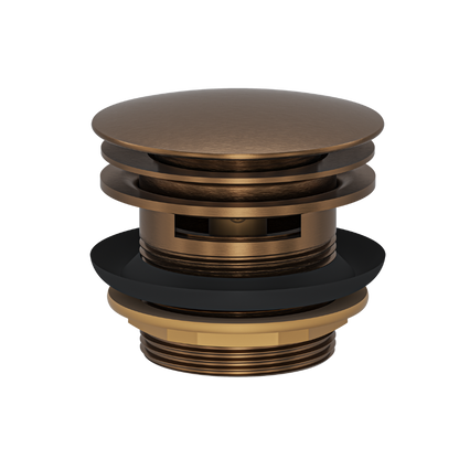 EzyFlow 40mm Pop-Up Plug & Waste with Overflow - Aged Bronze