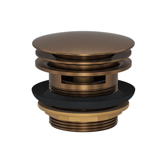 EzyFlow 40mm Pop-Up Plug & Waste with Overflow - Aged Bronze