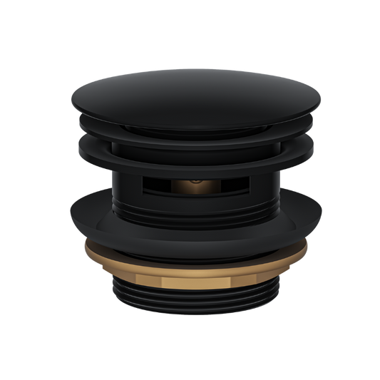 Ezyflow 40mm Pop-Up Plug & Waste with Overflow - Matte Black