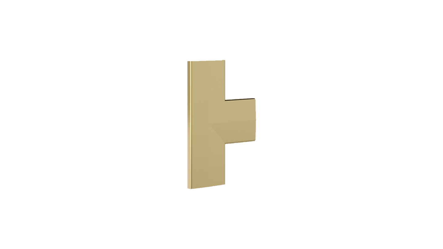 Ezyflow Series 24 Base T-Joiner - Brushed Brass