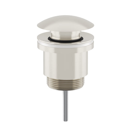 Ezyflow 32/40mm Universal Pop-Up Plug & Waste with Optional Overflow - Brushed Nickel