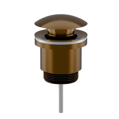 EzyFlow 32/40mm Universal Pop-Up Plug & Waste with Optional Overflow - Aged Bronze