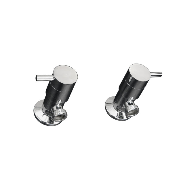 ELLE Washing Machine Cocks pair - Chrome