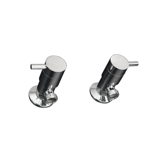 ELLE Washing Machine Cocks pair - Chrome