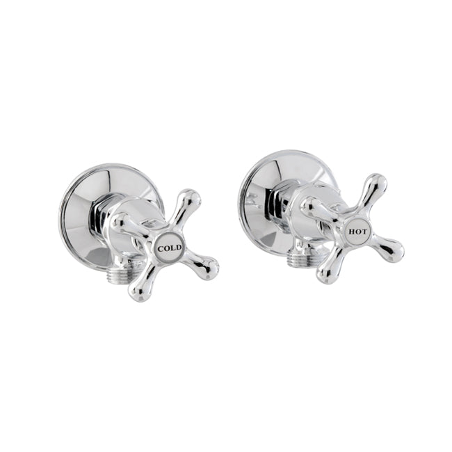 Entice Washing Machine Cocks Window Faced Packaging - Full Chrome