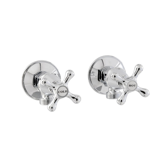 Entice Washing Machine Cocks Window Faced Packaging - Full Chrome