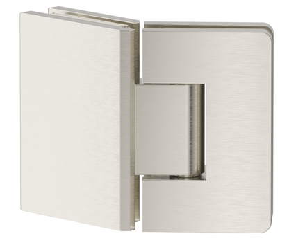 135-Degree Glass to glass hinge - BRUSHED NICKEL