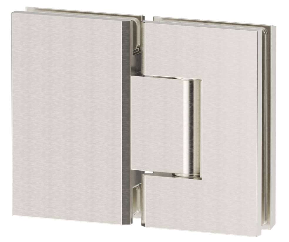 Shower Hinge Glass to Glass - BRUSHED NICKEL