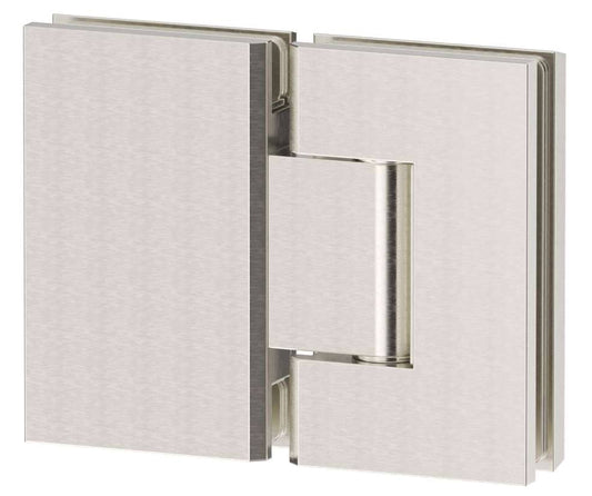 Shower Hinge Glass to Glass - BRUSHED NICKEL