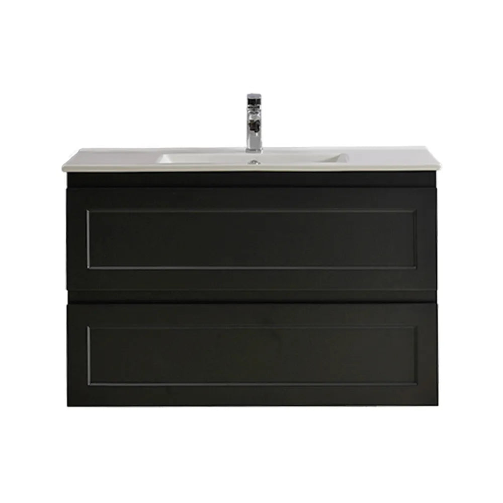 900mm Fremantal Wall Hung Vanity PVC Cabinet Only - Matte White