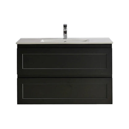 900mm Fremantal Wall Hung Vanity PVC Cabinet Only - Matte White