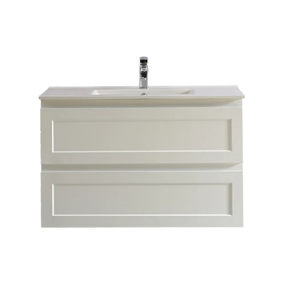 750mm Fremantal Wall Hung Vanity PVC Cabinet Only - Matte White