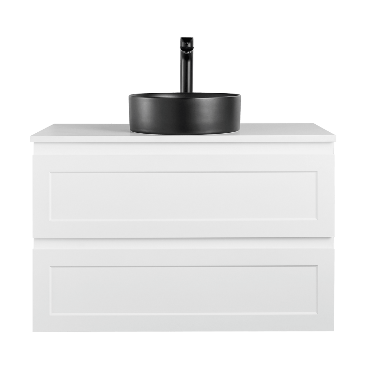 750mm Fremantal Wall Hung Vanity PVC Cabinet Only - Matte White