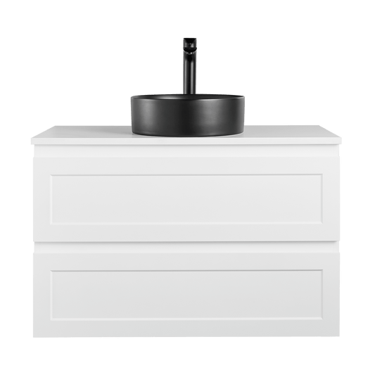 750mm Fremantal Wall Hung Vanity PVC Cabinet Only - Matte White