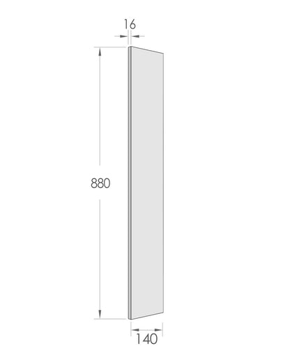 Filler 880x140x16 Natural Oak