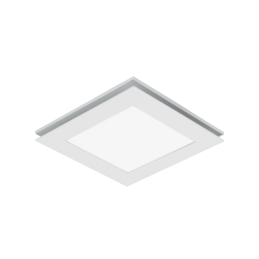 Flow Square 250mm Exhaust Fan & 12w Tricolour LED
Light White