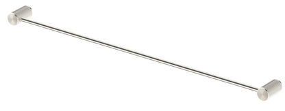 Mica Fluted Single Towel Rail - 800mm - Brushed Nickel