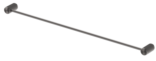 Mica Fluted Single Towel Rail - 800mm - Gunmetal